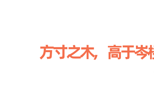 方寸之木,高于岑楼
